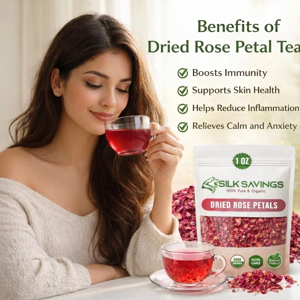 Rose petal tea